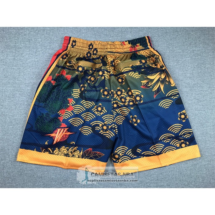 Pantalone Golden State Warriors Lunar New Year Mitchell & Ness Just Don Naranja